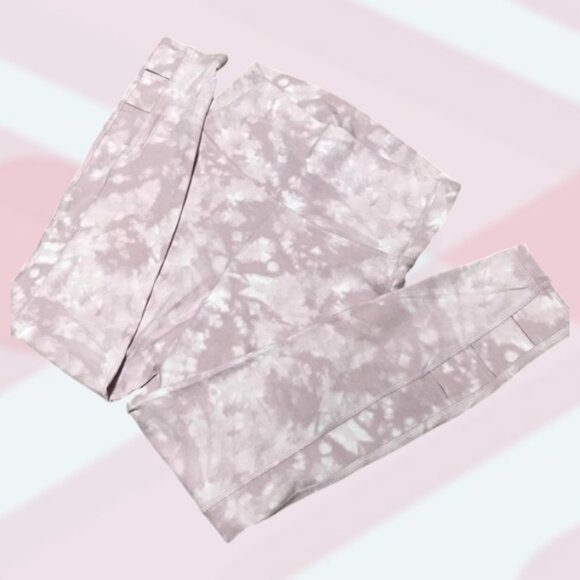 🌸3/$30 🌸Old Navy Tie Dye Pink Mauve Tights with Fun Leg Detail - Picture 4 of 11